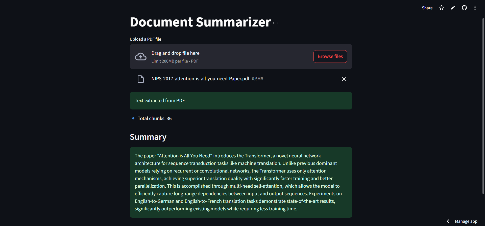A screenshot Project